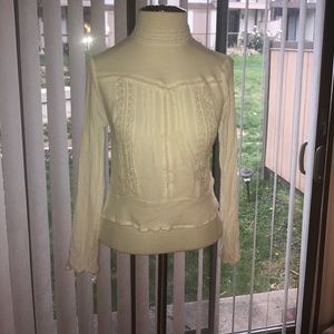 Express Dressy Lacey white Top